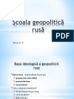 T9 - Scoala Geopolitica Rusa