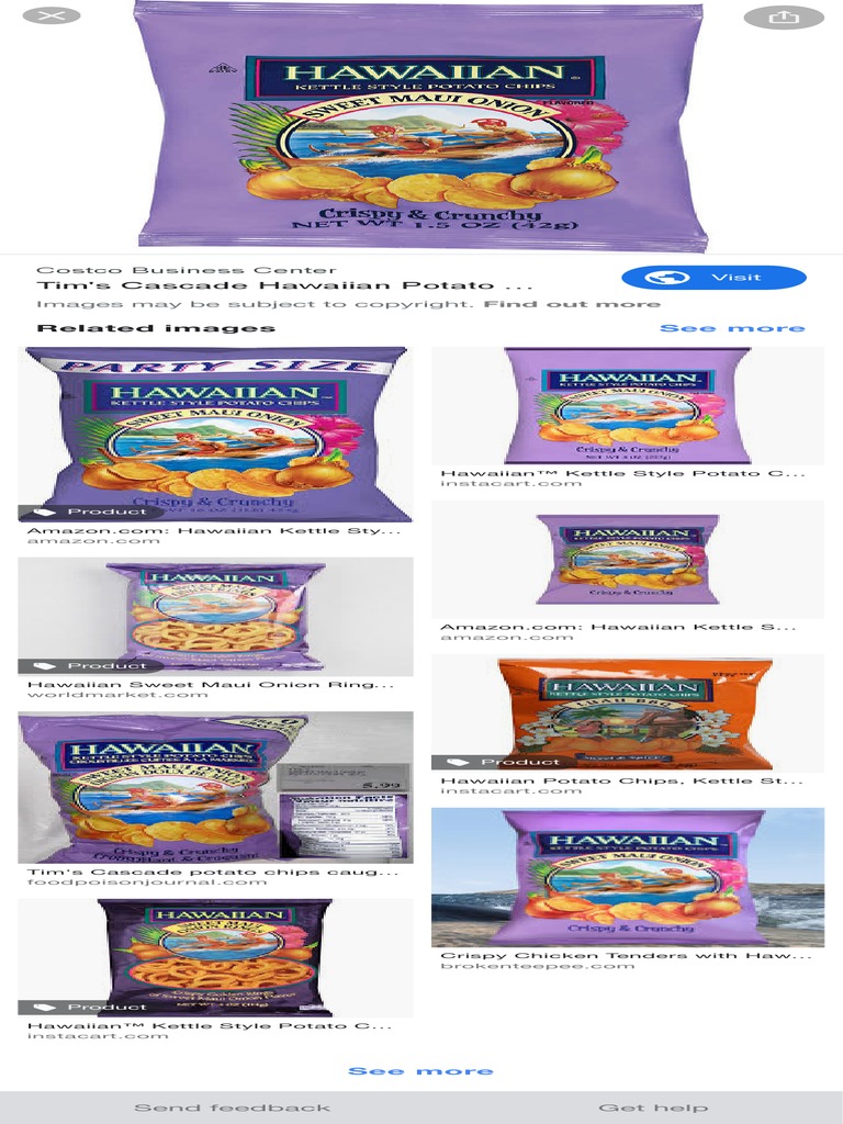 Hawaiian Chips Costco Google Search PDF Potato Chip Fast Food