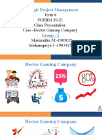Strategic Project Management at Hector Gaming Company