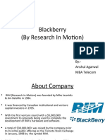 Blackberry (By Research in Motion) : By:-Anshul Agarwal MBA Telecom