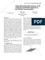 New Multiband E-Shape Microstrip Patch Antenna On RT DUROID 5880 Substrate and RO4003 Substrate For Pervasive Wireless Communication