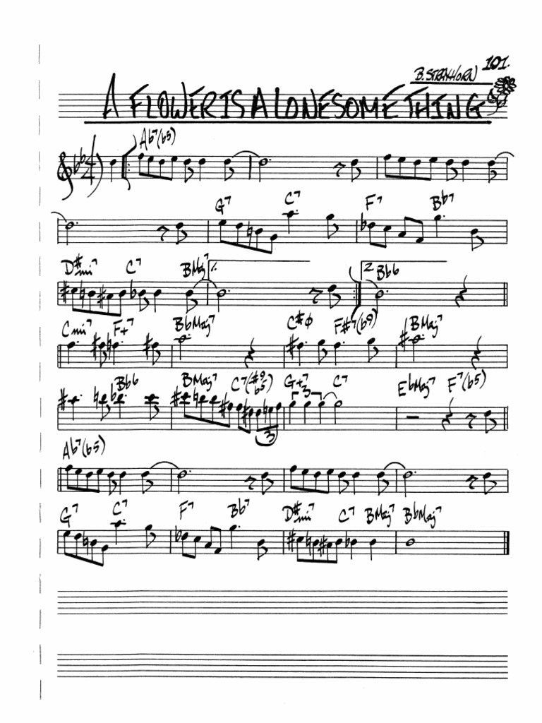 A Flower Is A Lovesome Thing Eb PDF