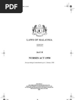 Malaysia Nurses Act 1950 Act 14