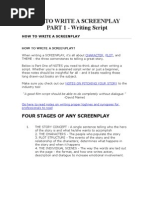 How To Write A Screenplay