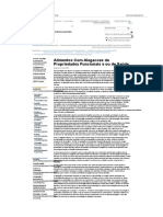 Alegações de Propriedade Funcional Ou Saúde - Anvisa - 2016