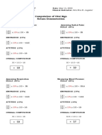 Computation of Vital Sign Return Demonstration: Assessing Radial Pulse