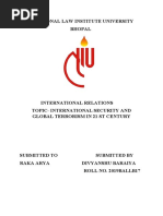 International Relations Sem 4 Synopsis