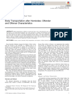 Body Transportation After Homicides Offender and Offense Characteristics