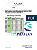 Plantilla de Consumo de Oxigeno