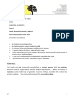 Ibmdp 1 Mathematics HL and SL Test 2 Duration: 60 Minutes Paper 1 Name: Ibukunoluwa Kola-Jebutu Read These Instructions First