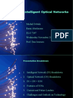 Intelligent Optical Networks: Michal Debski Rami Abielmona ELG 7187 Wednesday November 21, 2001 Prof. Dan Ionescu