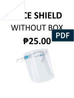 Face Shield Without Box