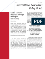 International Economics Policy Briefs: Global Economic Prospects: Through The Fog of Uncertainty