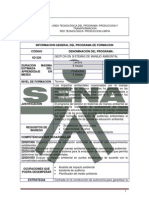 Tec. en Gestión de Sistemas de Manejo Ambiental 921220