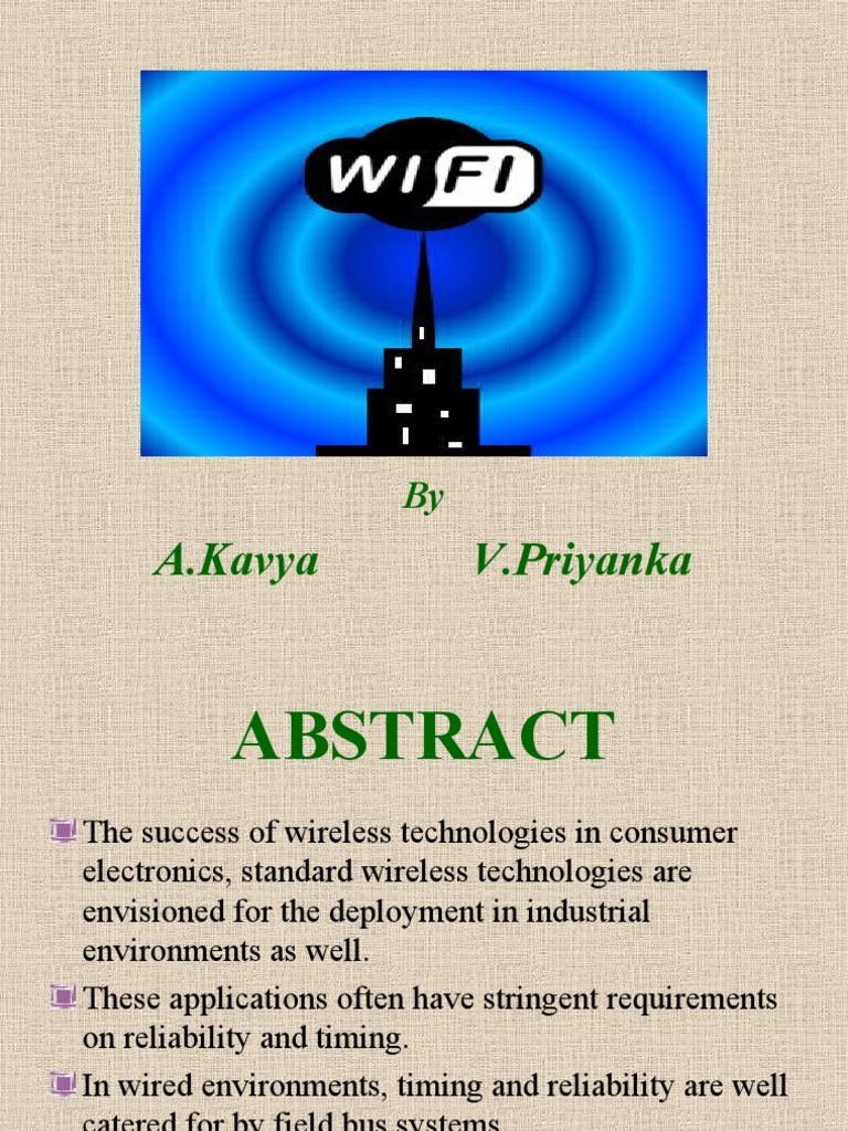 Wi-Fi Technology Overview and Future Trends | PDF