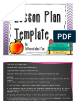 Lesson Plan Template: by Differentiated Fun