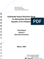 Earthquake Impact Reduction Study For Metro Manila 2004