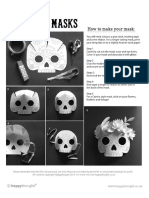 Calavera Mask Templates