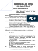 Decreto Nº 8.390 - Medidas Restritivas Covid 19 - Fechamento