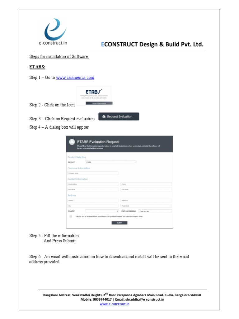 ETABS Software Installation Guide | PDF | Computers