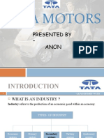 Tata Motors: Presented by - Anon