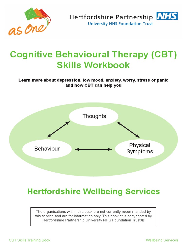 Wellbeing Team CBT Workshop Booklet 2016 | PDF | Cognitive Behavioral ...