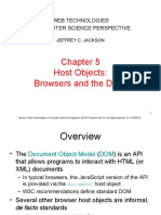 Host Objects: Browsers and The DOM: Web Technologies A Computer Science Perspective