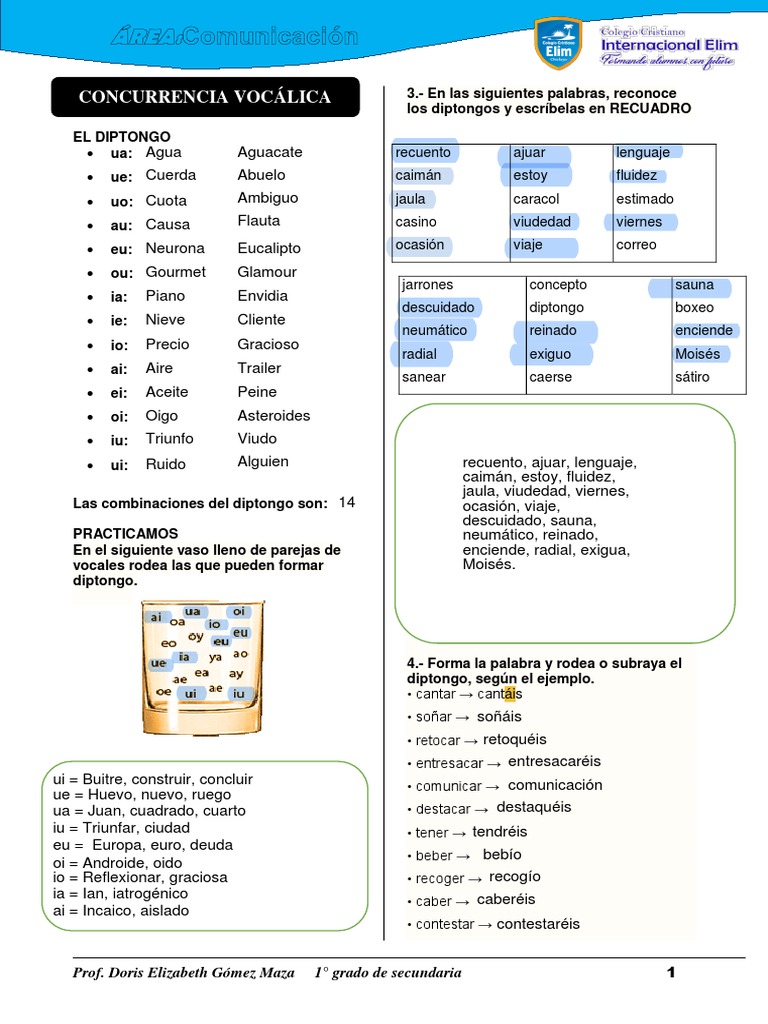 Fenomenos Vocálicos Practica | PDF | Voz humana | Fonética