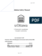 Radiation Safety Manual: ORM April 17, 2007