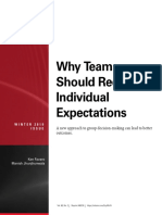 Why Teams Should Record Individual Expectations