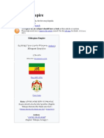 Ethiopian Empire: (Redirected From)