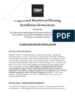 DM Engineered Hardwood Flooring Installation Instruction 2019 Updated