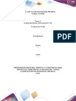 Plantilla de Trabajo - Momento Final - Fase 5 - Implementación Herramienta TIC