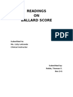 Readings ON Ballard Score: Submitted To: Ms. Lizly Letrondo Clinical Instructor