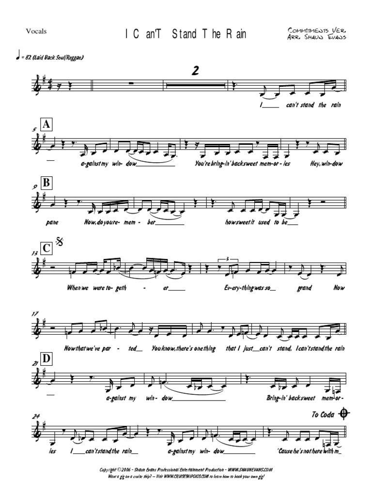 I Can't Stand The Rain (3 Horn) PDF Popular Music Musical Instruments