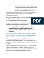 En El Pensamiento Ético de Kant Hay Una Relación Compleja Que No Es Tan Evidente A Lo Largo de Sus Escritos