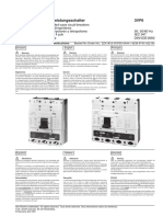 Drei-Und Vierpolige Leistungsschalter 3VF6: Betriebsanleitung/Operating Instructions
