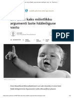 Leo Luks - Kaks Mõistlikku Argumenti Laste Hääleõiguse Vastu - AK - Postimees +