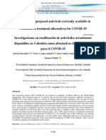 Research On Repurposed Antivirals Currently Available in Colombia As Treatment Alternatives For COVID-19