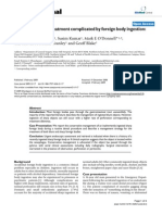 Dental Root Canal Treatment Complicated by Foreign Body Ingestion