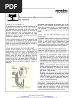 Consejos Para El Paciente Con Dolor de Hombro