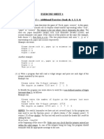 Exercise Sheet 1 COMP-255 C++ Additional Exercises (Book Ch. 1, 2, 3, 4)