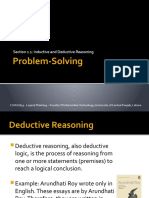 LT Lec 7 Forms of Reasoning Inductive and Deductive