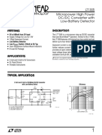 D Escriptio S Feature: LT1305 Micropower High Power DC/DC Converter With Low-Battery Detector