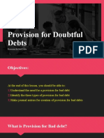 Provision For Doubtful Debts