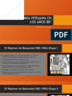 La Economía Peruana en Los Años 80'