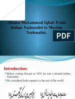 Allama Muhammad Iqbal Nationalist