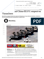 El Choque Actual China-EE - UU. Empezó en Tiananmen - Perfil