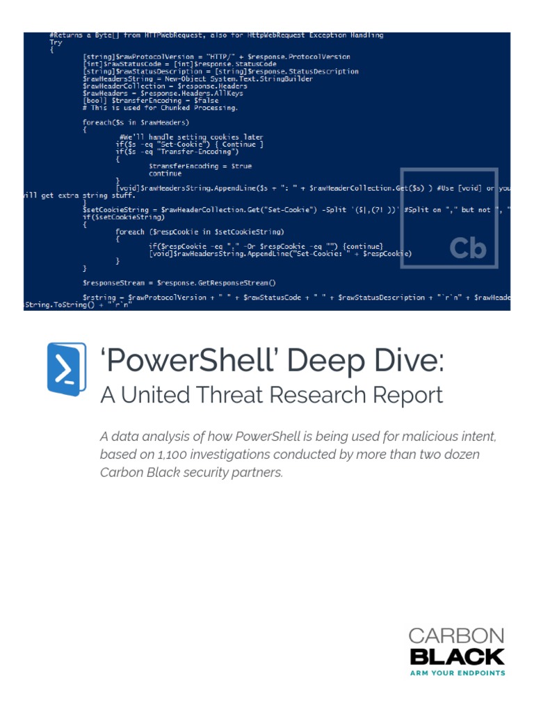 Powershell' Deep Dive:: A United Threat Research Report | PDF | Malware ...