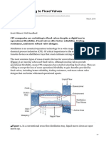 Fixed Valves For Distillation Columns